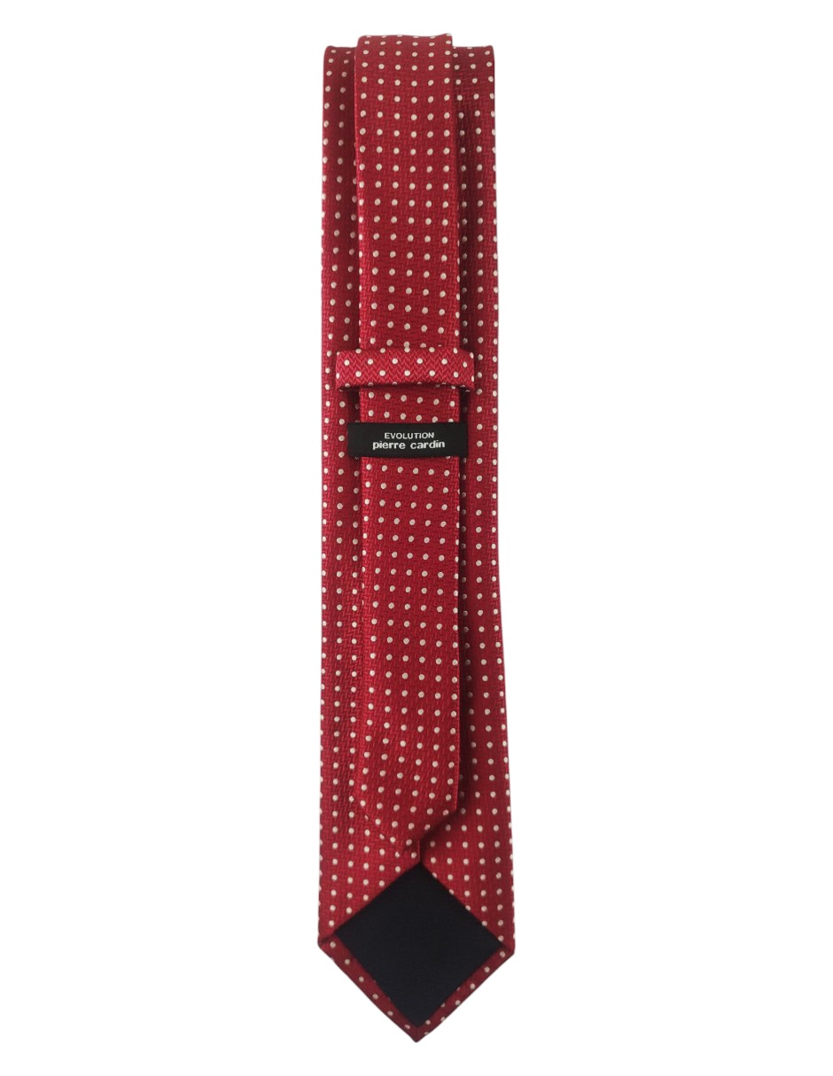 Corbata pierre cardin regular estampado lunares para hombre
